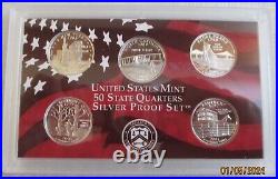 1999 2001 Silver Proof Sets 3 complete sets with COA's and boxes