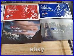 1999-2003,2005 & 2007 U. S. Mint Sets Complete Philadelphia & Denver Mint Coins