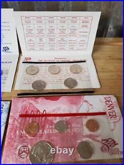 1999-2003,2005 & 2007 U. S. Mint Sets Complete Philadelphia & Denver Mint Coins