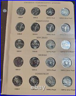 1999-2003 Complete Washington Statehood Quarter Set Including Silver Proofs