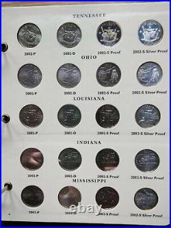 1999-2003 P/d/s/s-proof -25-silver=state Quarters Complete Collection-100 Coins