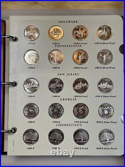 1999 2008 2009 State Quarter Complete Set P D S & SILVER PROOF PDSS 224 Coin