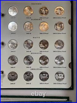 1999 2008 2009 State Quarter Complete Set P D S & SILVER PROOF PDSS 224 Coin