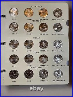 1999 2008 2009 State Quarter Complete Set P D S & SILVER PROOF PDSS 224 Coin