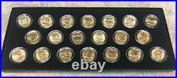 1999 2008 24K Gold Layered State Quarter Complete Set P&D Mints Encapsulated