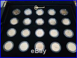 1999-2008 Complete Set 100 24k Gold Plated State Quarters P & D in Display Case