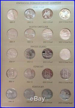 1999 2008 Complete Set Including Proofs of State Quarters in two Dansco Albums