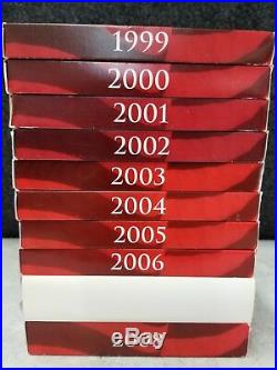 1999-2008 Complete US MINT Silver Proof Sets (10 Sets) Original Govt Packaging