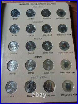 1999-2008 Dansco Washington Statehood (200) Quarter Complete Set Free Shipping