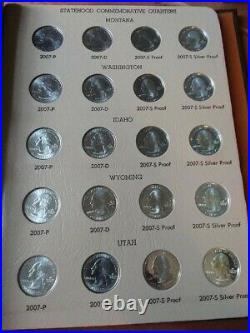 1999-2008 Dansco Washington Statehood (200) Quarter Complete Set Free Shipping