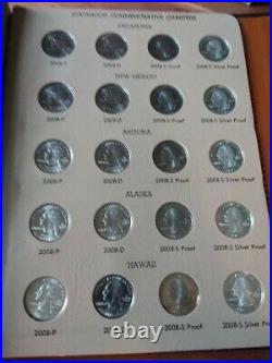 1999-2008 Dansco Washington Statehood (200) Quarter Complete Set Free Shipping