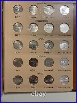 1999-2008 PDSS State Quarters Silver Dansco Proof Complete 200 Quarters Proof