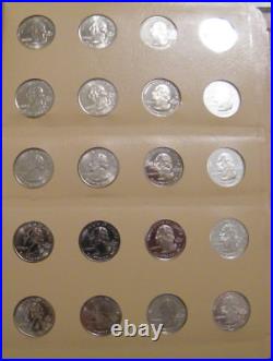 1999-2008 PDSS State Quarters Silver Dansco Proof Complete 200 Quarters Proof