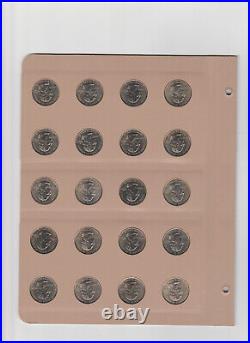 1999-2008 P&D BU Complete Set 100 State Washington Quarters Deluxe Dansco Album