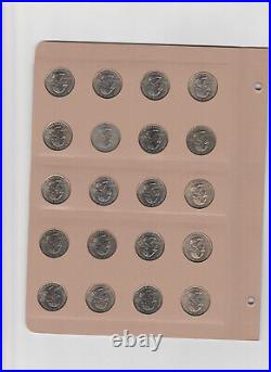 1999-2008 P&D BU Complete Set 100 State Washington Quarters Deluxe Dansco Album