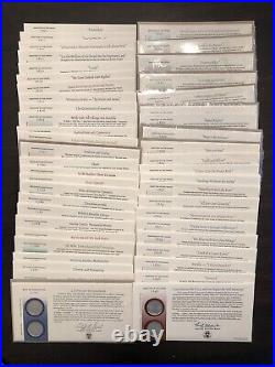 1999-2008 P D, Complete Set of 50 State Quarters FDCs, One with Minor Damage