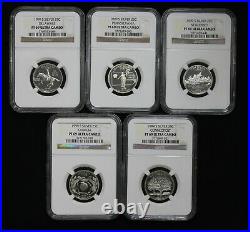 1999 2008-S Silver Proof State Quarters Complete 50 Coin Set NGC PF69