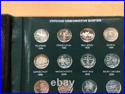 1999-2008-S Silver Statehood Quarter Complete 50 Coins Intercept Shield CC0078