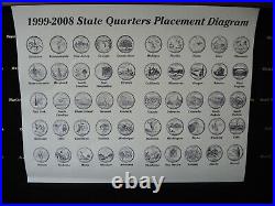 1999-2008 State Quarters Complete Set Clad In Presentation Box