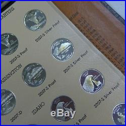 1999 2008 State quarter complete set P D S and SILVER PROOF PDSS 200 Coins
