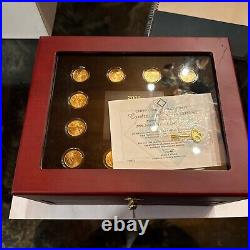 1999-2009 COMPLETE SET State Quarters 24K GOLD PLATED Coins UNCIRCULATED