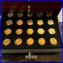 1999-2009 COMPLETE SET State Quarters 24K GOLD PLATED Coins UNCIRCULATED