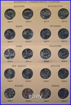1999 2009 Complete 112 State & Territory Quarter PD Uncirculated Set in Dansco