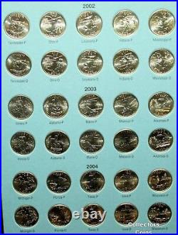 1999 2009 Complete 112 State & Territory Quarter P&D Uncirculated Set wFolder