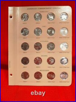 1999-2009 Complete State & Terr Quarter Set Pds & Silver Proofs In Dansco Albums