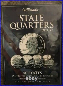 1999-2009 Deluxe COMPLETE BU P & D STATEHOOD QUARTERS Collection 112 Coins total