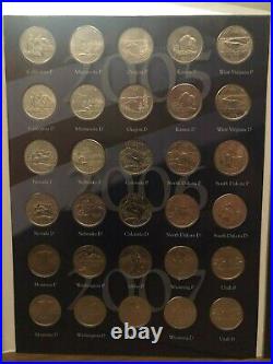 1999-2009 Deluxe COMPLETE BU P & D STATEHOOD QUARTERS Collection 112 Coins total