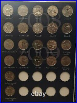 1999-2009 Deluxe COMPLETE BU P & D STATEHOOD QUARTERS Collection 112 Coins total