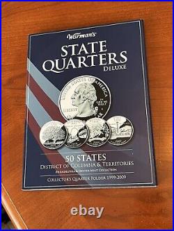 1999-2009 Deluxe COMPLETE BU P & D STATEHOOD QUARTERS Collection 112 Coins total