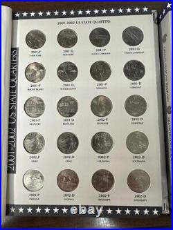 1999-2009 P D S Complete State & Territory Qtr Uncirculated/Proof Set in Albums