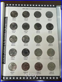 1999-2009 P D S Complete State & Territory Qtr Uncirculated/Proof Set in Albums