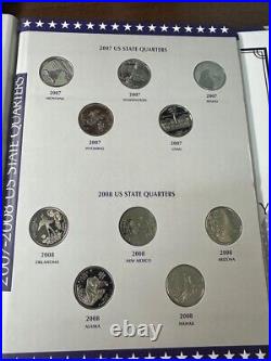 1999-2009 P D S Complete State & Territory Qtr Uncirculated/Proof Set in Albums