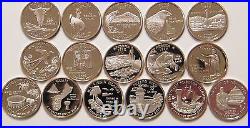 1999-2009 S -State Quarters Silver Proof- Complete 56 Coins / DC Territories