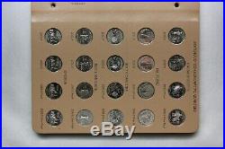 1999-2009 State Quarter Complete Set PDS & S Silver Proof in 3 Dansco Albums