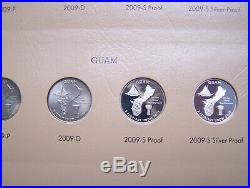1999-2009 State Quarter Complete Set P D S and S Silver Proof in Dansco Albums