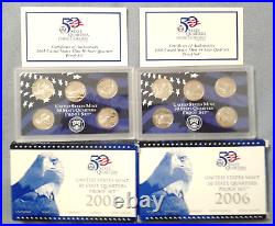 1999-2009 State Quarters & US territories US MINT Complete 11 Proof Sets w boxes