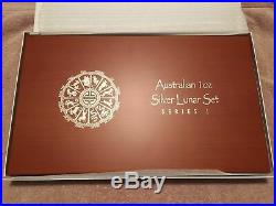 1999-2010 AUSTRALIA SILVER LUNAR COMPLETE SET 12 COINS 1OZ WithPres. Wooden Box