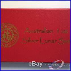 1999-2010 AUSTRALIA SILVER LUNAR COMPLETE SET 12 COINS 1 OZ With PRESENTATION BOX