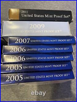 1999-2011 Lot of 20 US Mint Proof Coin Sets In OGP Complete Sets In Box
