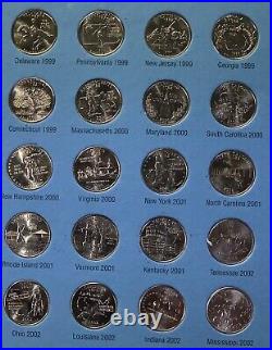 1999 2021 113 State, Parks & WCD Quarter P Uncirc COMPLETE Set in 2 Folders