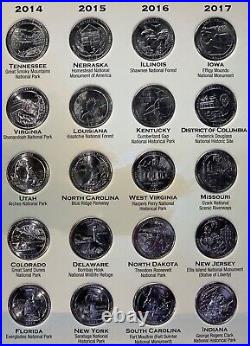 1999 2021 113 State, Parks & WCD Quarter P Uncirc COMPLETE Set in 2 Folders