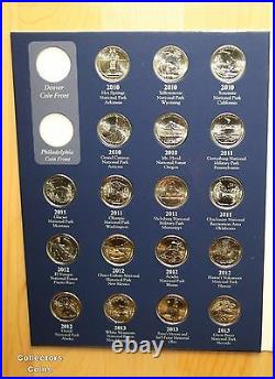 1999 -2021 State & National Park 112 Quarter Uncirculated COMPLETE Set withFolders