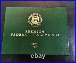 1999 $5 BEP PREMIUM FEDERAL RESERVE Set of 12 Districts COMPLETE SET (Brand New)