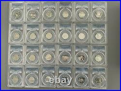 1999-S to 2008-S Complete Silver Statehood Quarter Set (50) PCGS PR69DCAM Silver