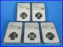 1999 to 2008 S The Complete 50-Coin Silver Statehood Quarter Set NGC Pf 70 Ucam