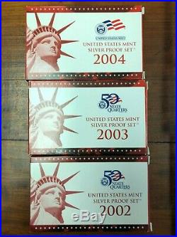 1999 to 2015 COMPLETE RUN US MINT SILVER PROOF SETS Lot of (17)